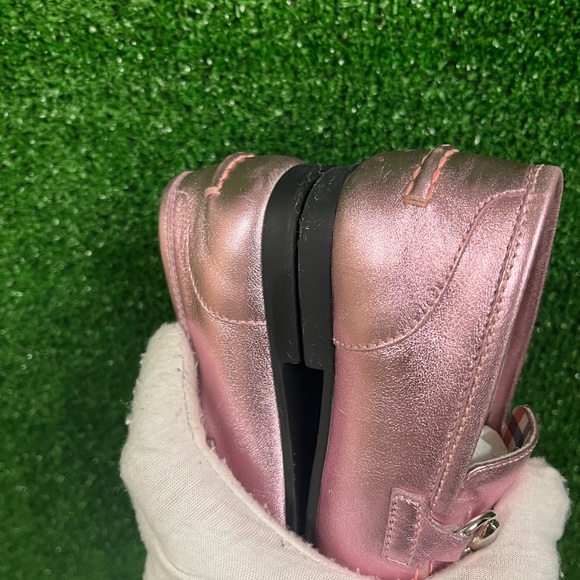 Gucci pink metallic horsebit loafers size 28 - Picture 6 of 12
